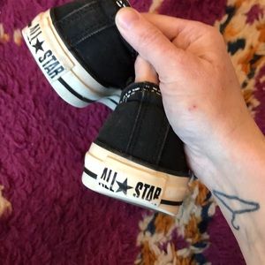Converse Shoes - Black Painted Laces (Laceless) Converse Converse Shoes - Black Painted Laces (Laceless) Converse